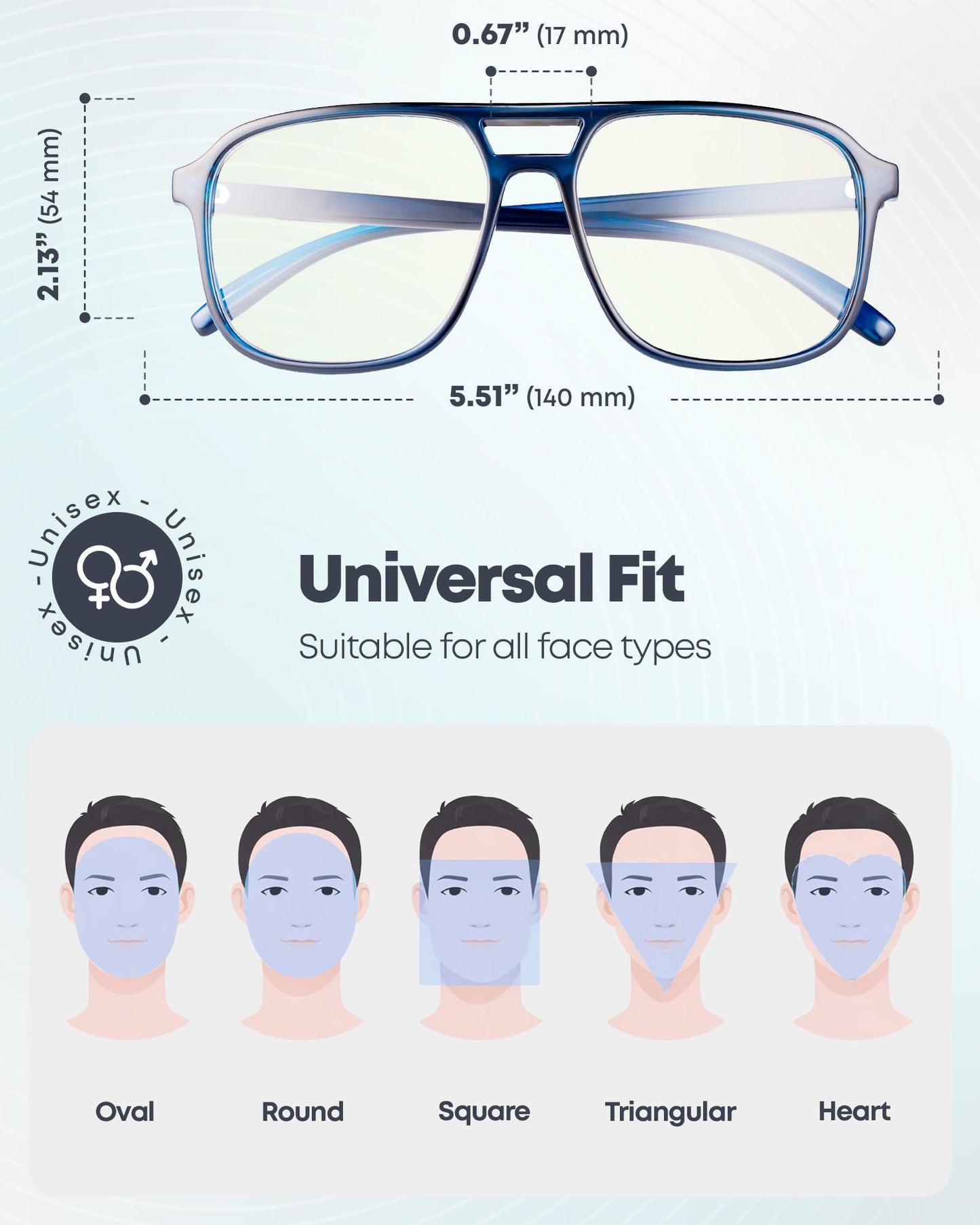 VIENTO — Blue Light Glasses (Blue) — product detail image 3