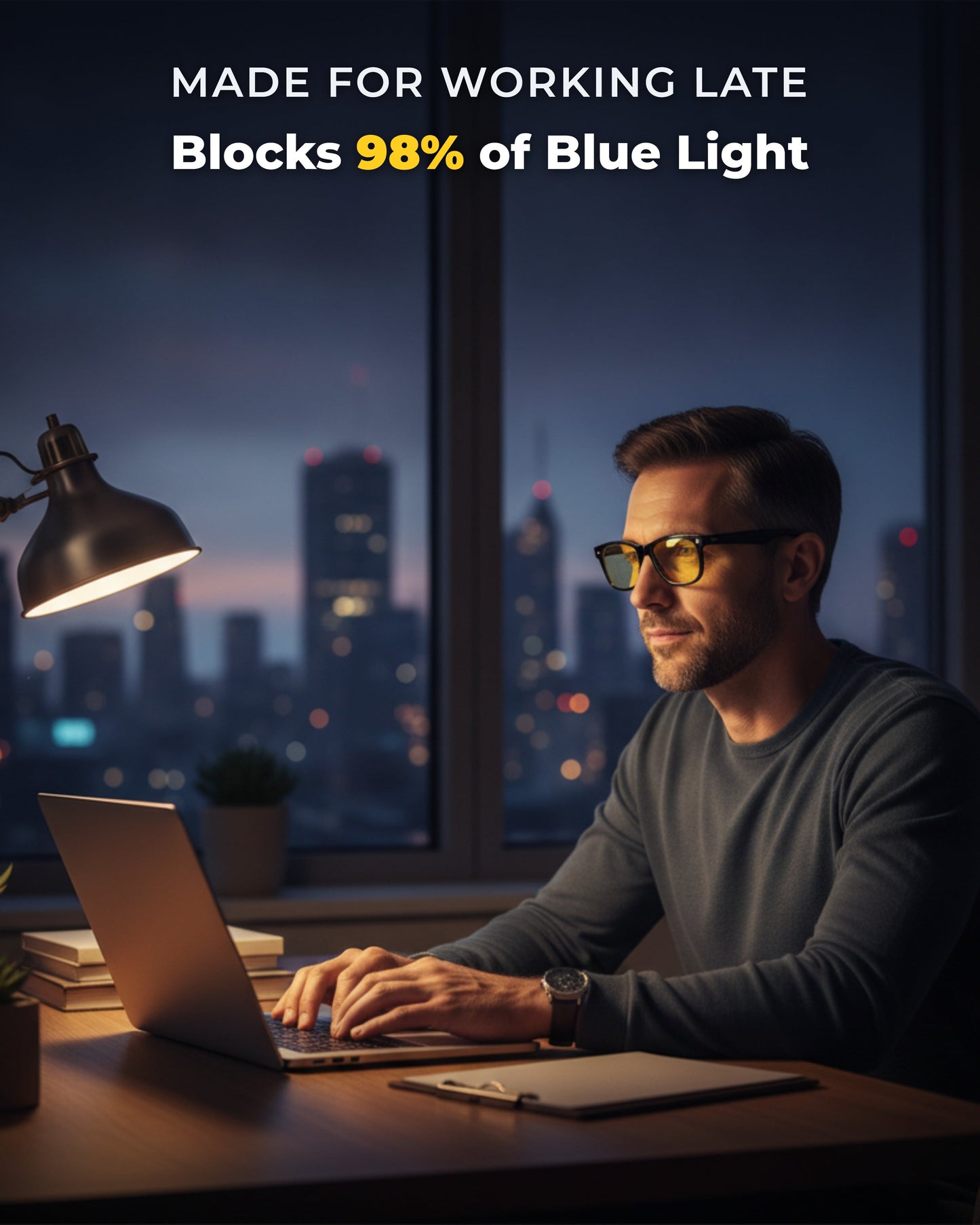 PROSPEK Ultimate S221 - blocks 98% of blue light, made for working late