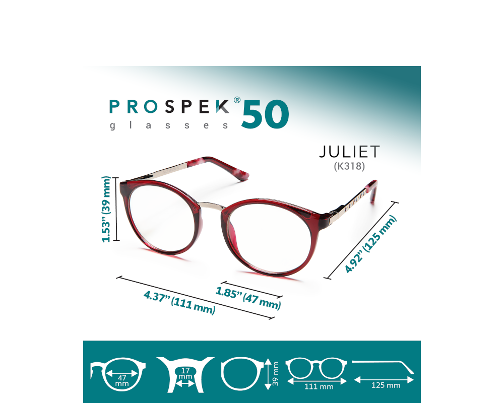 Kids – Juliet prospek blue light glasses dimensions