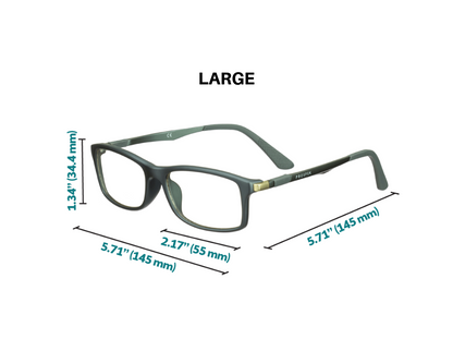 Dynamic blue light blocking glasses dimensions