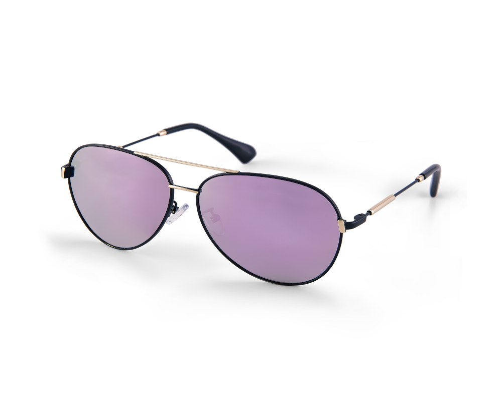 Aviator polarized purple sunglasses