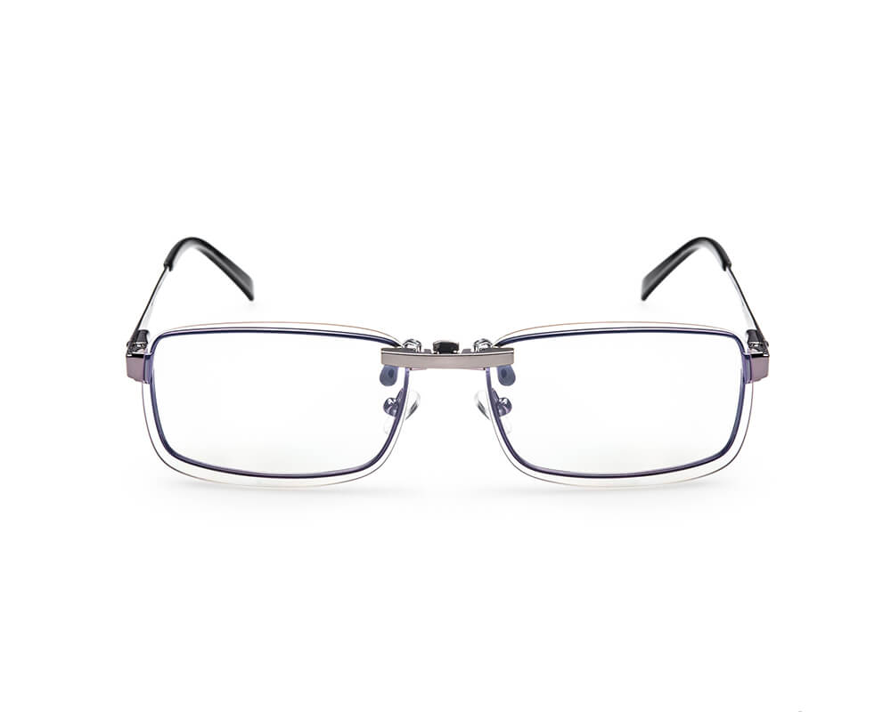 Pro blue light blocking clip-on glasses